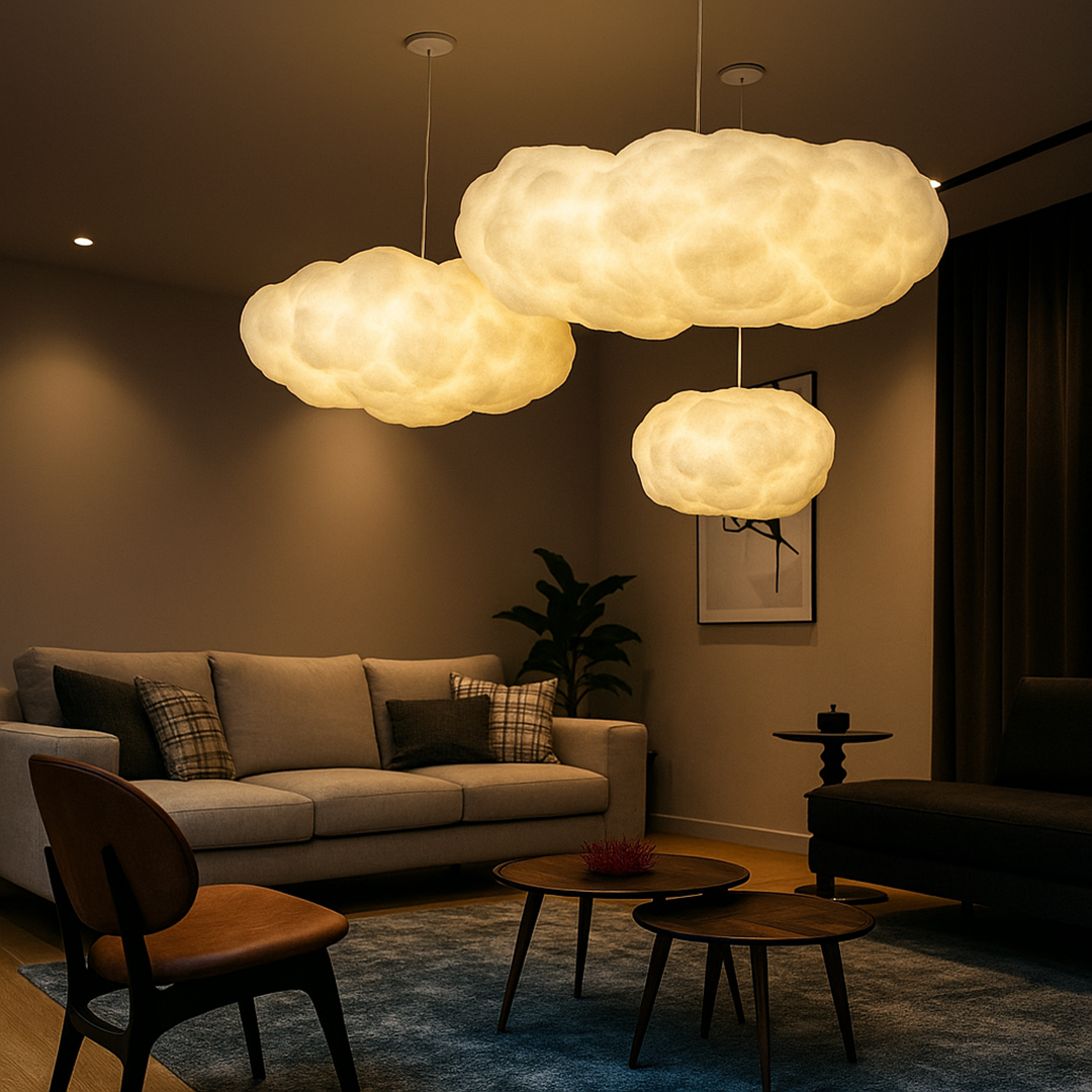 Nowoczesna Lampa Wisząca – W Kształcie Chmury – widok produktu 1 | Nuvira Home