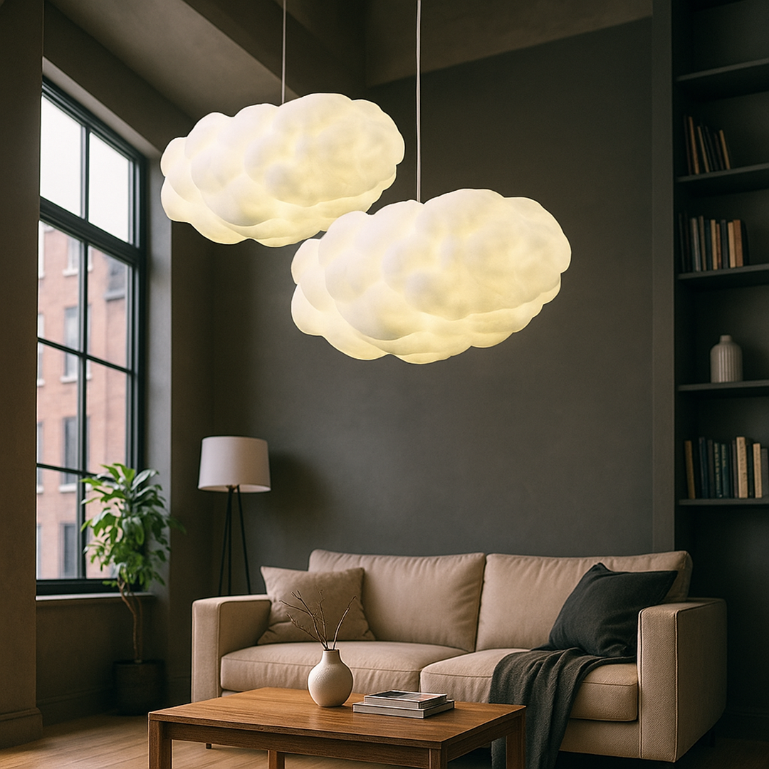 Nowoczesna Lampa Wisząca – W Kształcie Chmury – widok produktu 2 | Nuvira Home