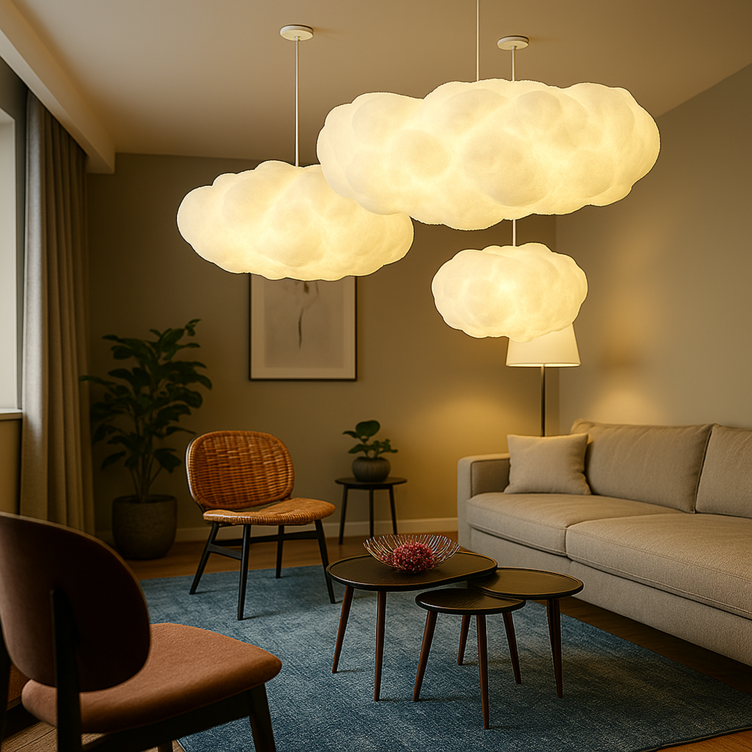 Nowoczesna Lampa Wisząca – W Kształcie Chmury – widok produktu 5 | Nuvira Home