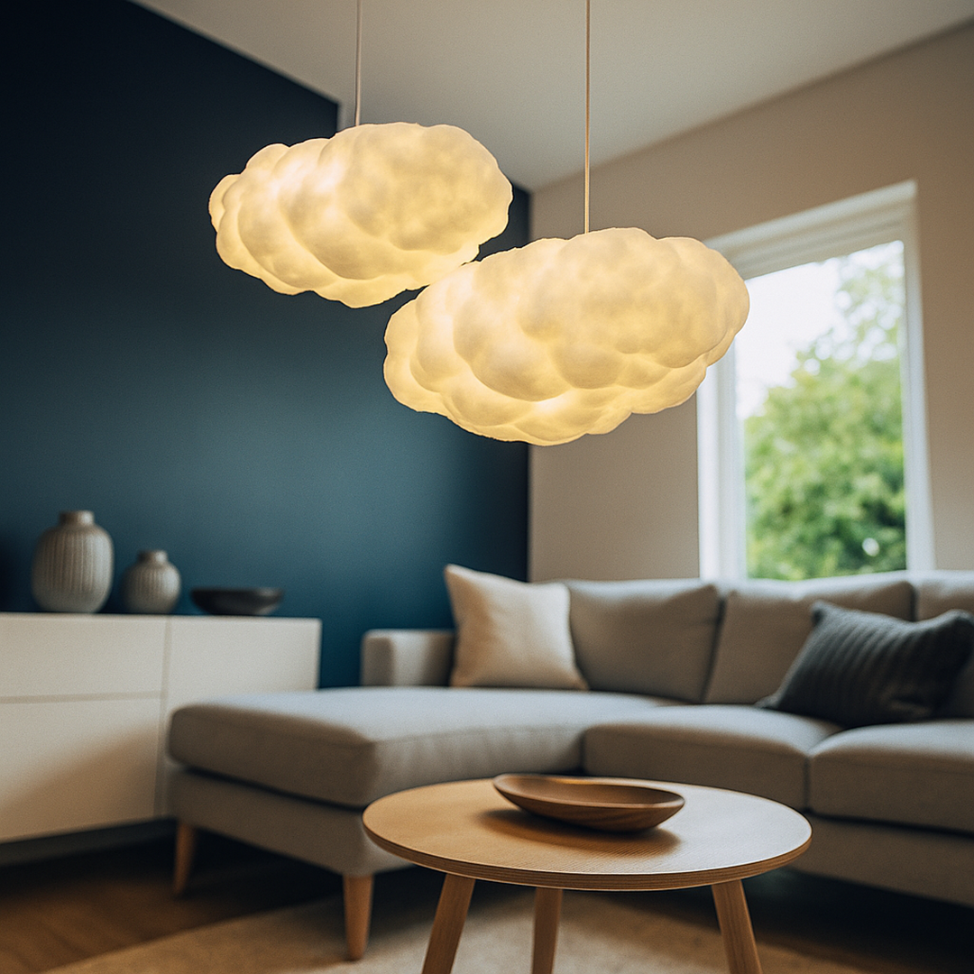 Nowoczesna Lampa Wisząca – W Kształcie Chmury – widok produktu 6 | Nuvira Home