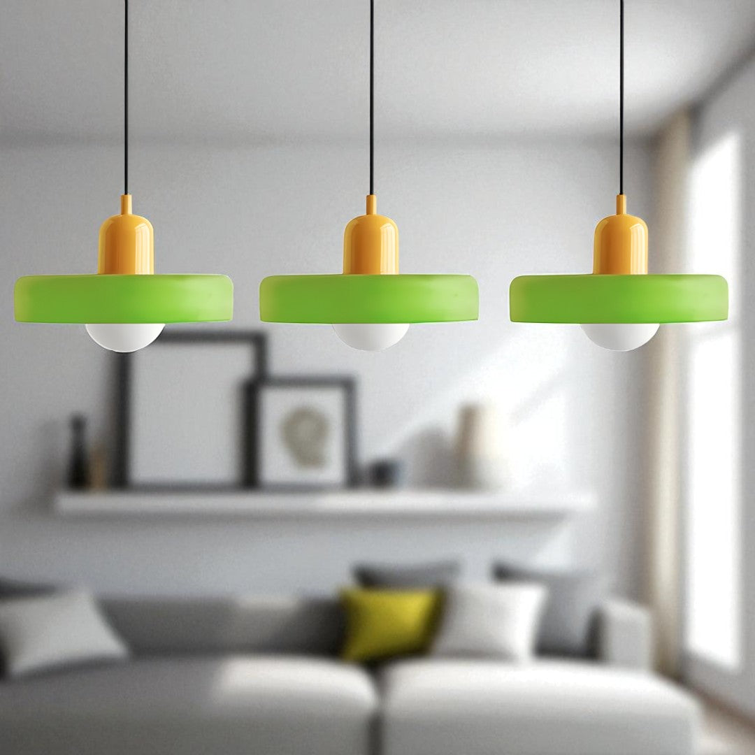 Nowoczesna Lampa Wisząca z 3 Kloszami Szkło – G9 Oprawka – widok produktu 1 | Nuvira Home