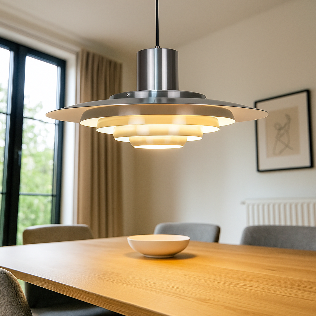Nowoczesna Lampa Wisząca Z Aluminium – Do Jadalni – widok produktu 6 | Nuvira Home