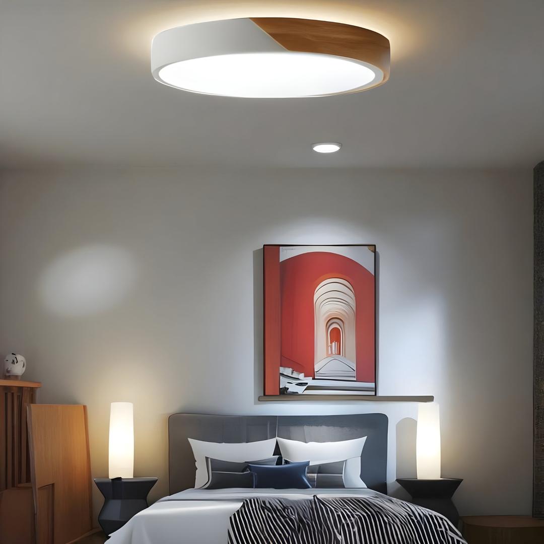 Nowoczesna Natynkowa Lampa Sufitowa – Okrągła – widok produktu 2 | Nuvira Home