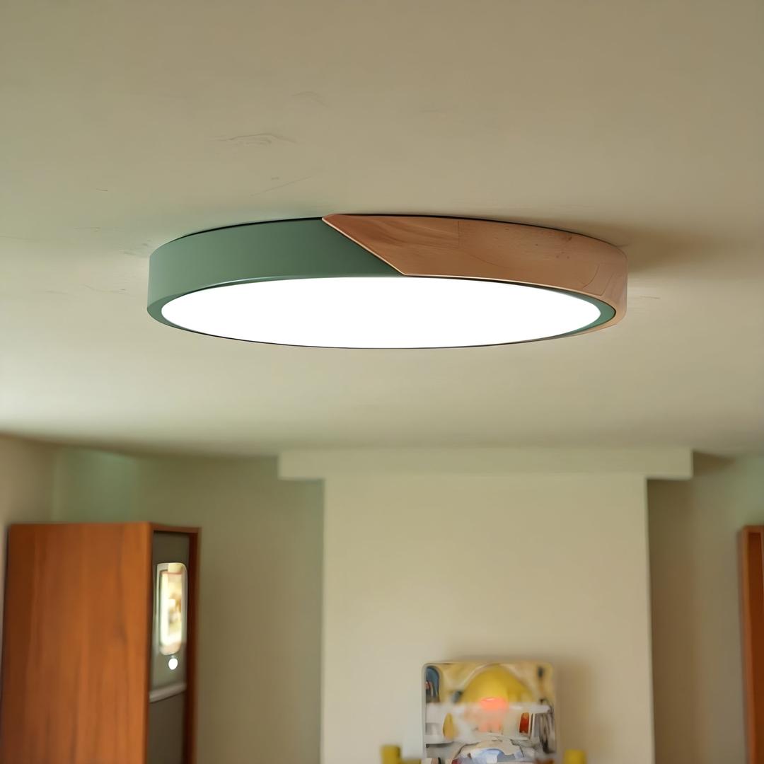 Nowoczesna Natynkowa Lampa Sufitowa – Okrągła – widok produktu 3 | Nuvira Home
