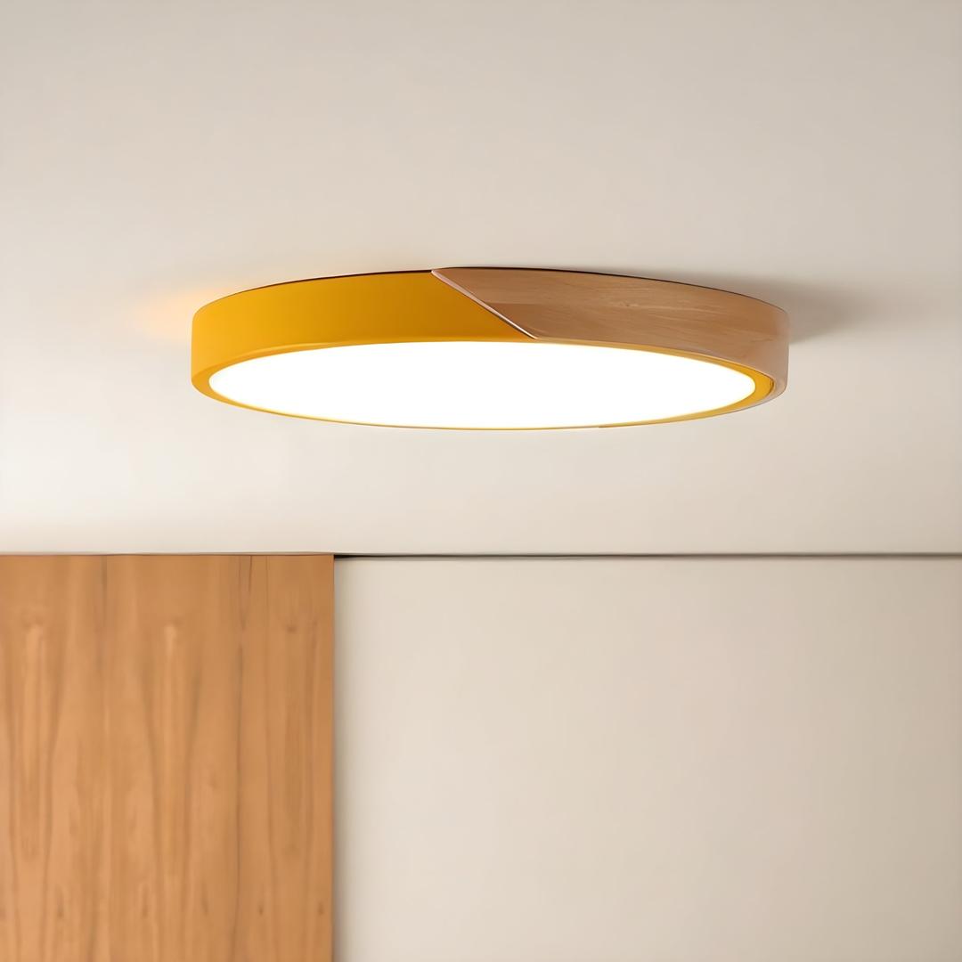 Nowoczesna Natynkowa Lampa Sufitowa – Okrągła – widok produktu 9 | Nuvira Home