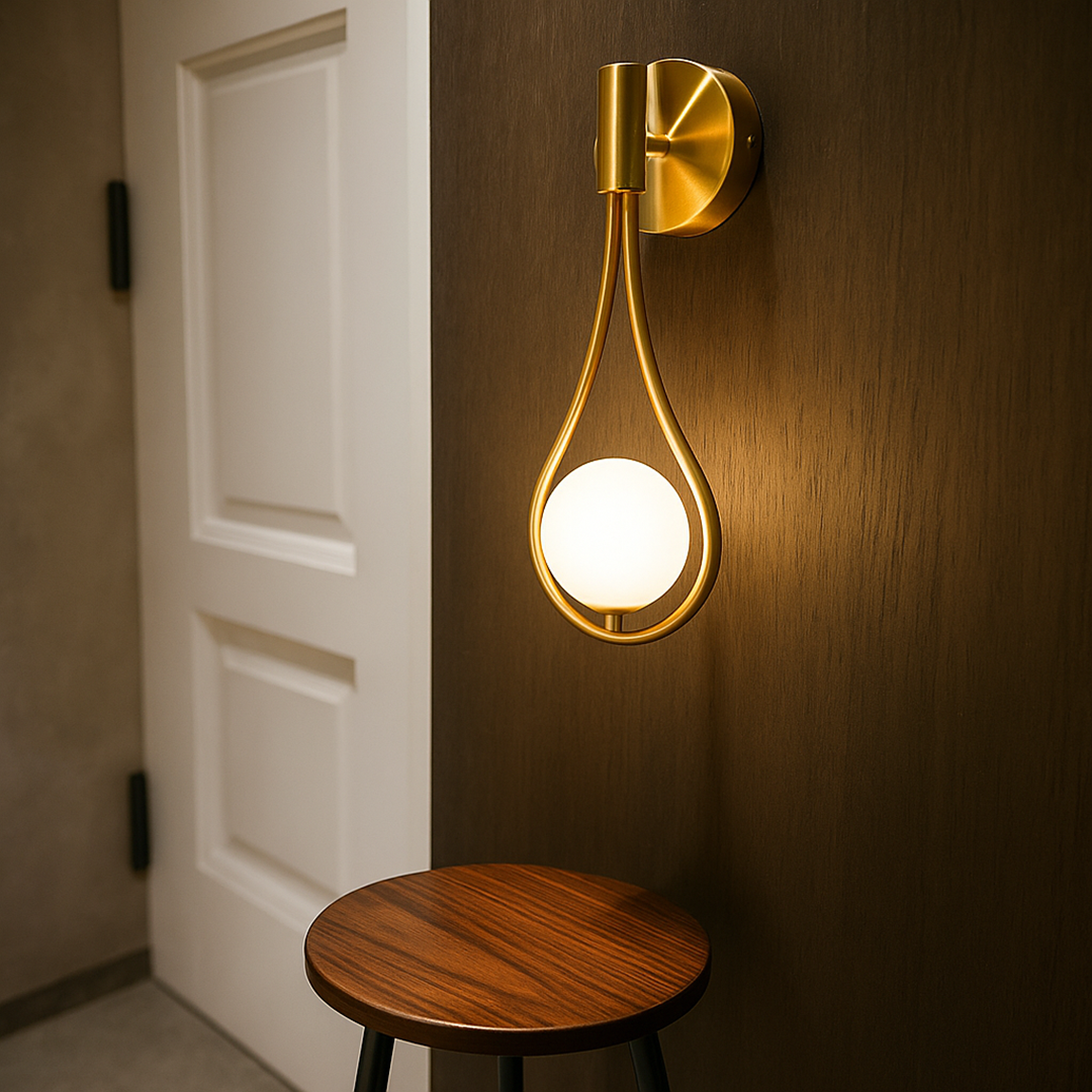 Nowoczesna nordycka lampa ścienna – Regulowany design – widok produktu 1 | Nuvira Home