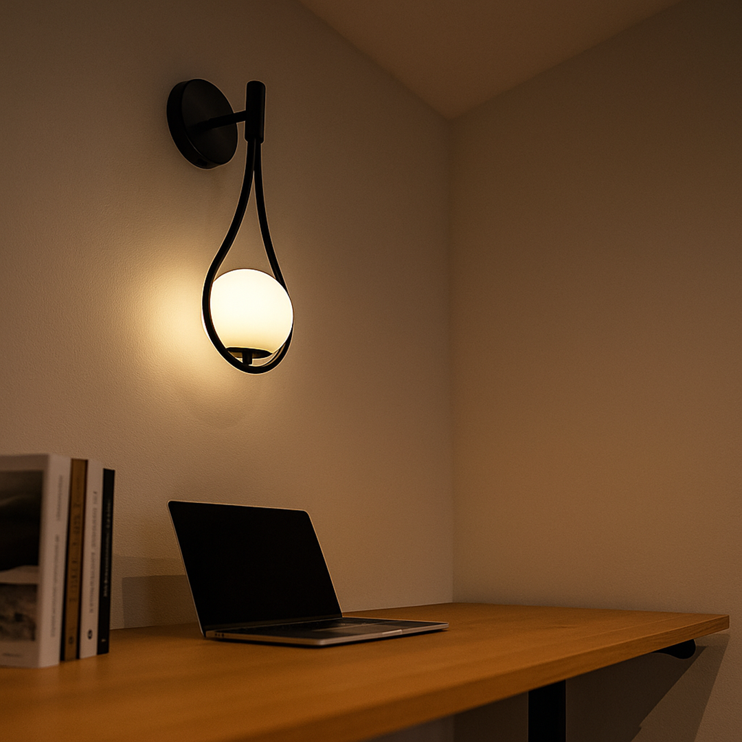 Nowoczesna nordycka lampa ścienna – Regulowany design – widok produktu 8 | Nuvira Home