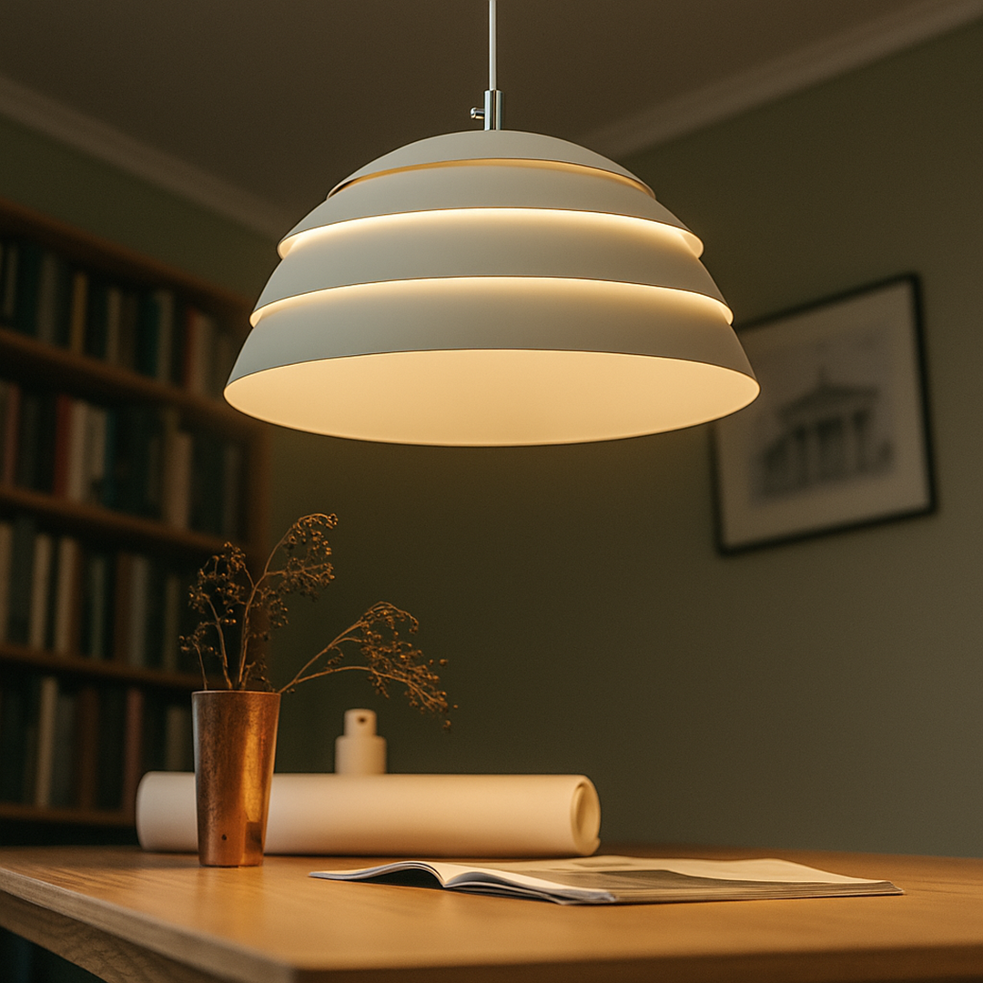 Nowoczesna nordycka lampa wisząca kopułowa – Regulowana jasność – widok produktu 5 | Nuvira Home