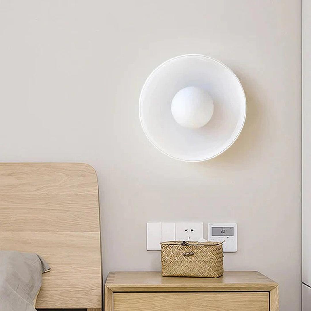 Nowoczesna Okrągła Lampa Sufitowa do Kuchni z Wbudowanym Oświetleniem LED – widok produktu 5 | Nuvira Home