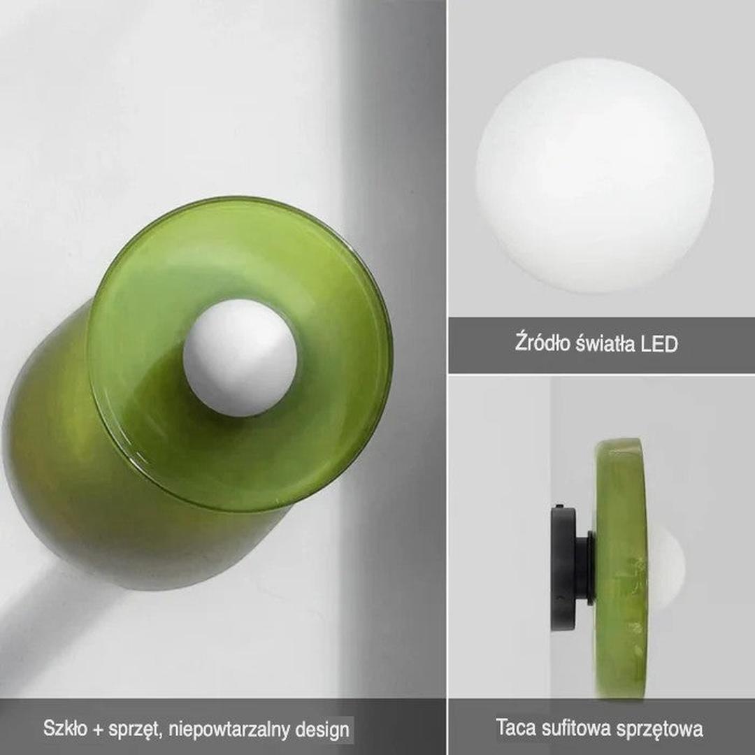 Nowoczesna Okrągła Lampa Sufitowa do Kuchni z Wbudowanym Oświetleniem LED – widok produktu 11 | Nuvira Home