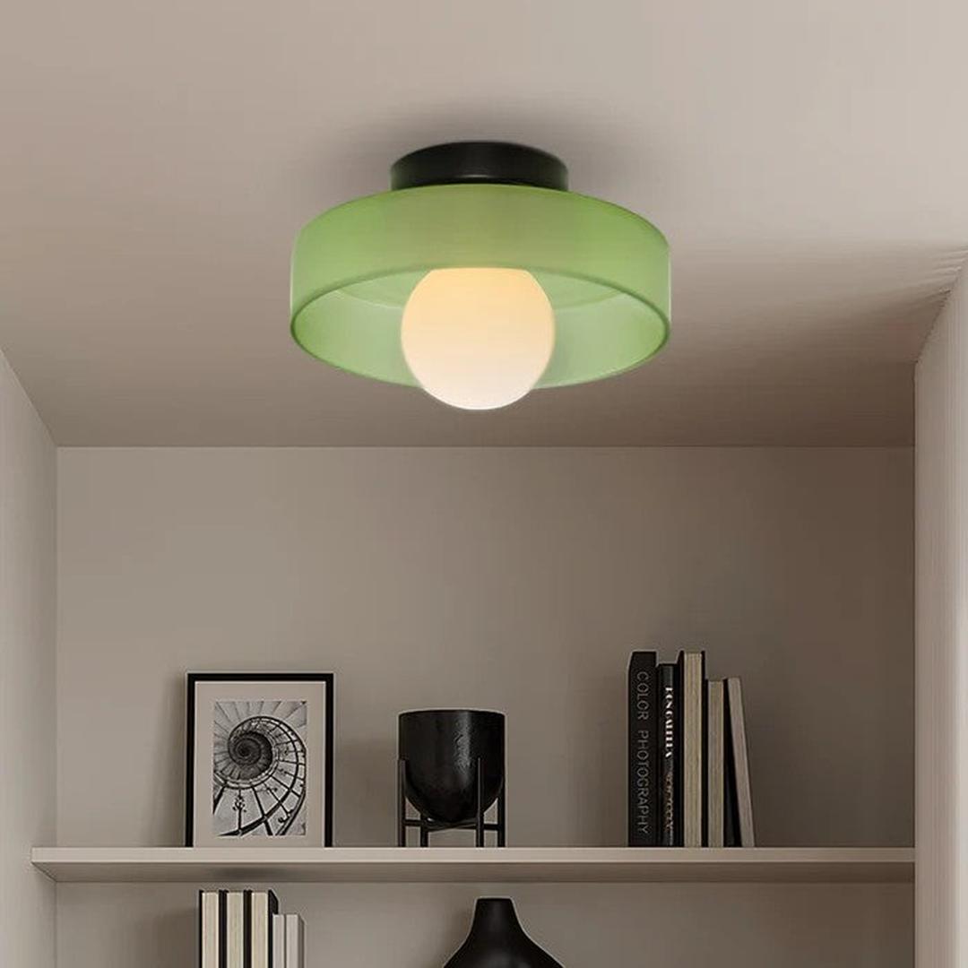 Nowoczesna Okrągła Lampa Sufitowa do Kuchni z Wbudowanym Oświetleniem LED – widok produktu 17 | Nuvira Home