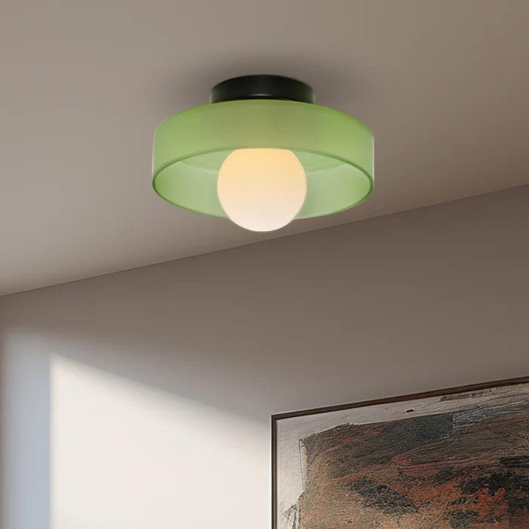 Nowoczesna Okrągła Lampa Sufitowa do Kuchni z Wbudowanym Oświetleniem LED – widok produktu 20 | Nuvira Home