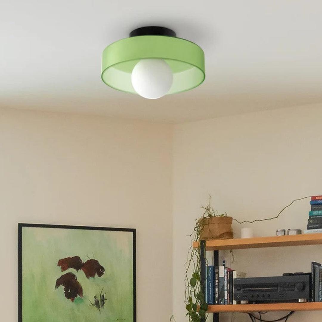 Nowoczesna Okrągła Lampa Sufitowa do Kuchni z Wbudowanym Oświetleniem LED – widok produktu 23 | Nuvira Home