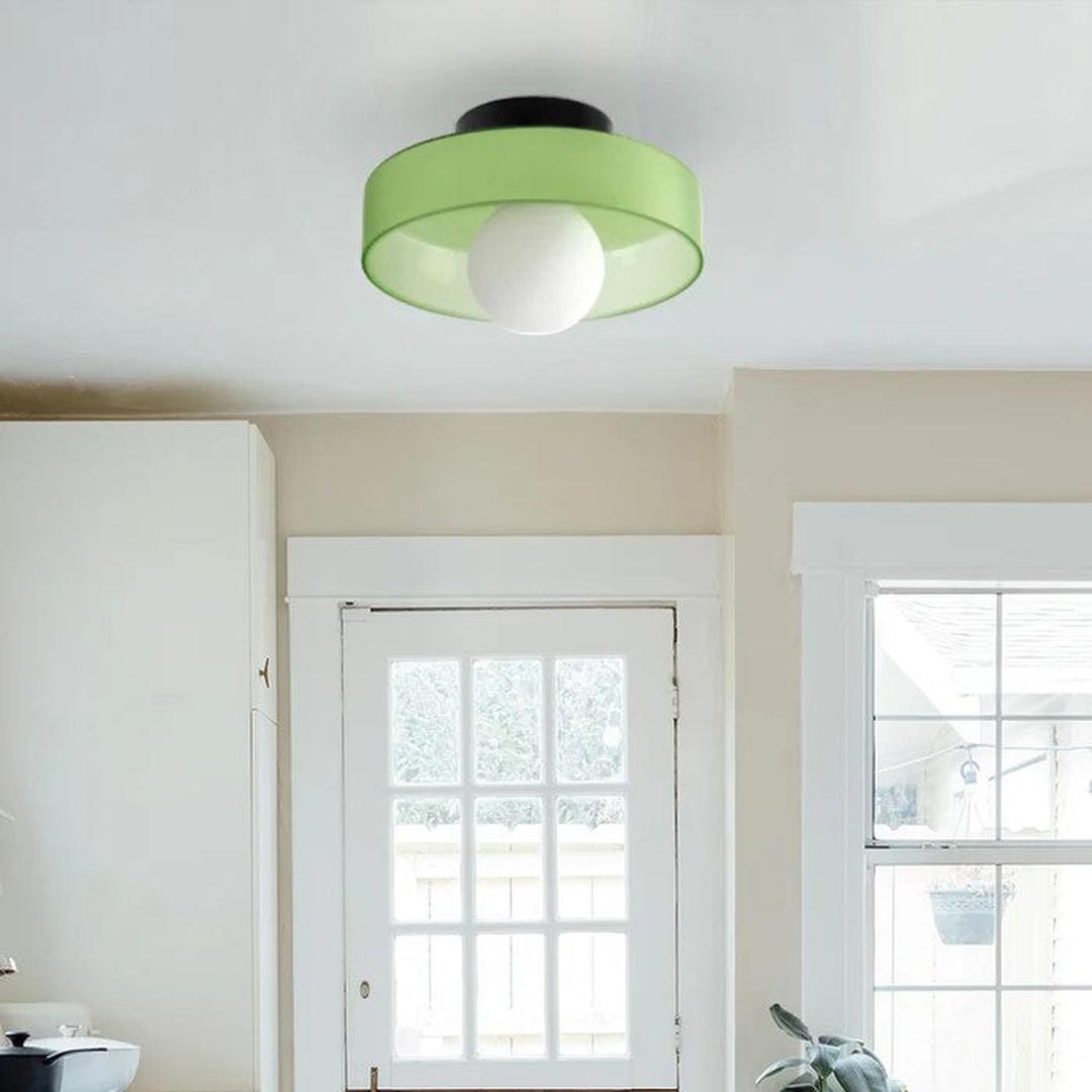 Nowoczesna Okrągła Lampa Sufitowa do Kuchni z Wbudowanym Oświetleniem LED – widok produktu 24 | Nuvira Home