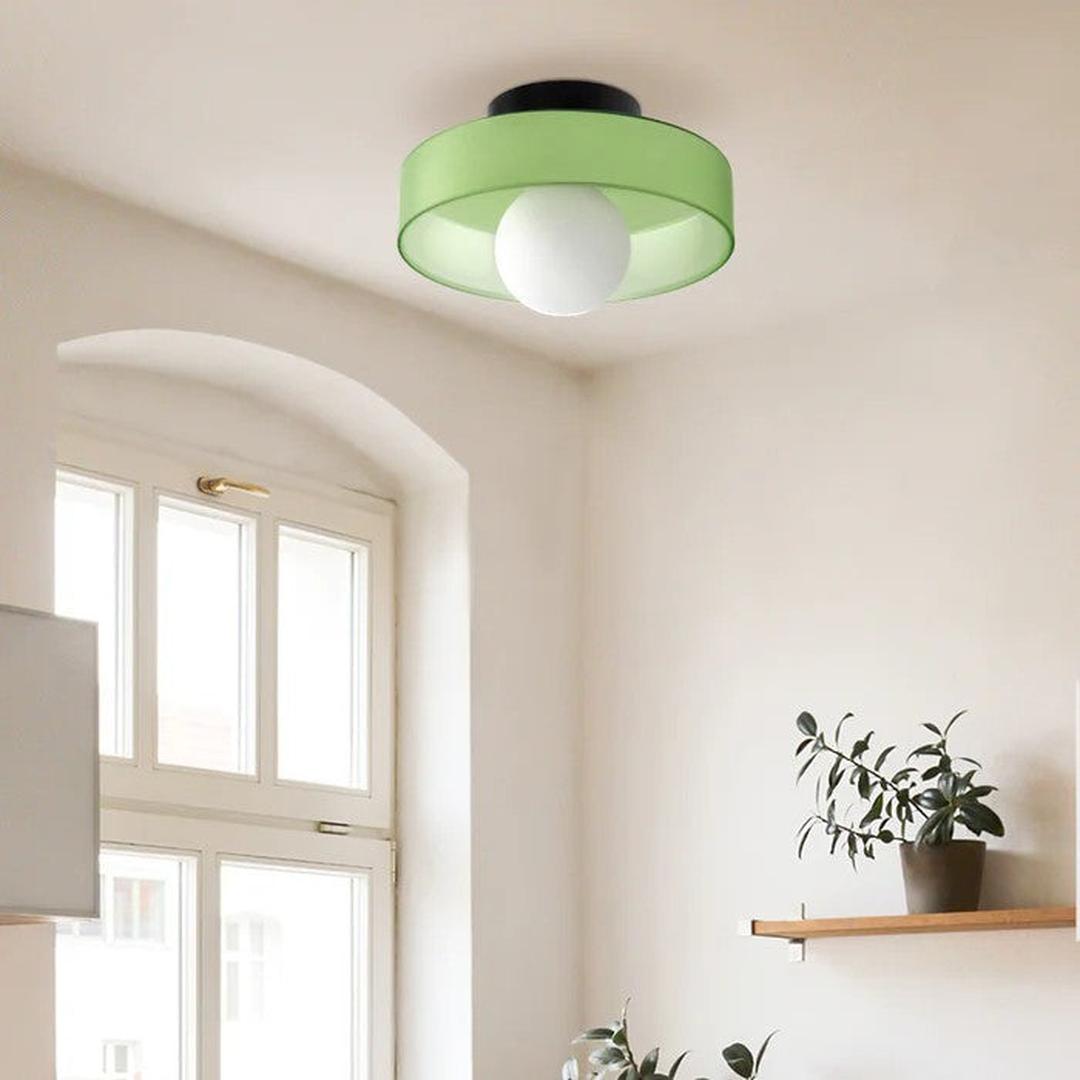 Nowoczesna Okrągła Lampa Sufitowa do Kuchni z Wbudowanym Oświetleniem LED – widok produktu 28 | Nuvira Home