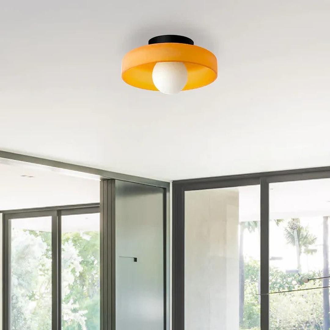 Nowoczesna Okrągła Lampa Sufitowa do Kuchni z Wbudowanym Oświetleniem LED – widok produktu 31 | Nuvira Home
