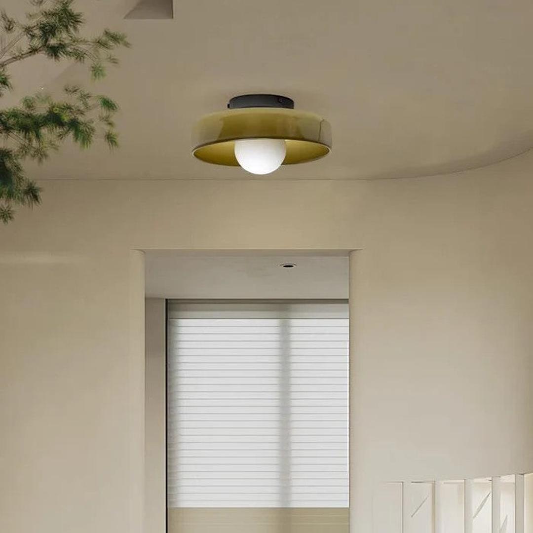 Nowoczesna Okrągła Lampa Sufitowa do Kuchni z Wbudowanym Oświetleniem LED – widok produktu 32 | Nuvira Home
