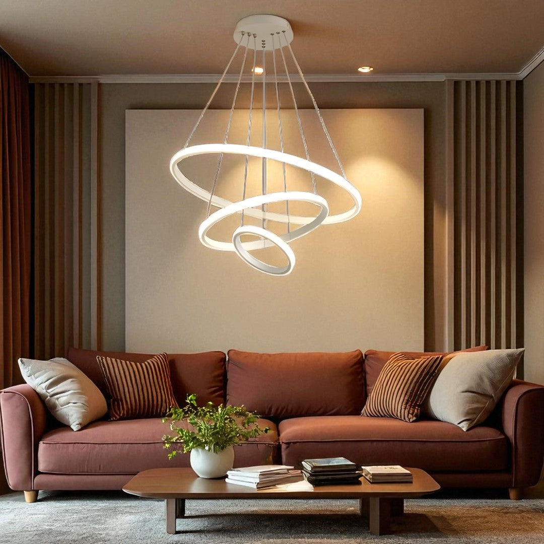 Nowoczesna Okrągła Lampa Sufitowa – Stylowa – widok produktu 2 | Nuvira Home