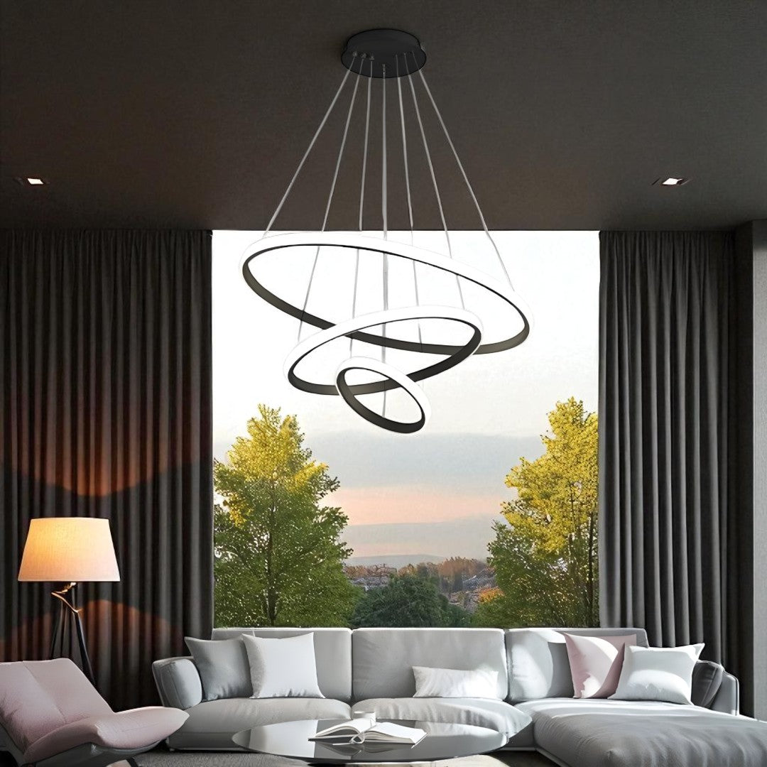 Nowoczesna Okrągła Lampa Sufitowa – Stylowa – widok produktu 6 | Nuvira Home