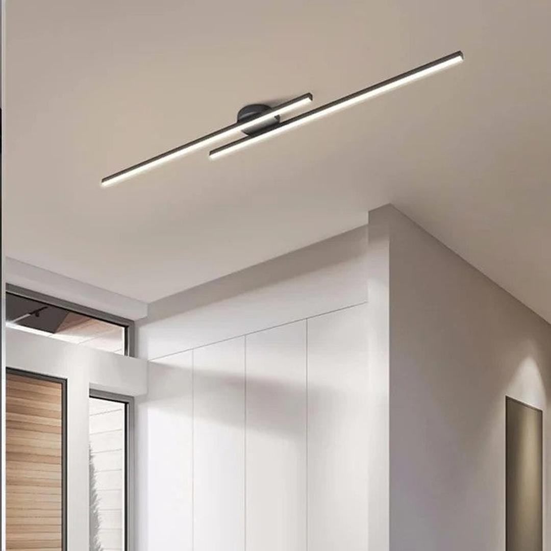Nowoczesna Podłużna Lampa Sufitowa z Aluminium z Oświetleniem LED – widok produktu 14 | Nuvira Home