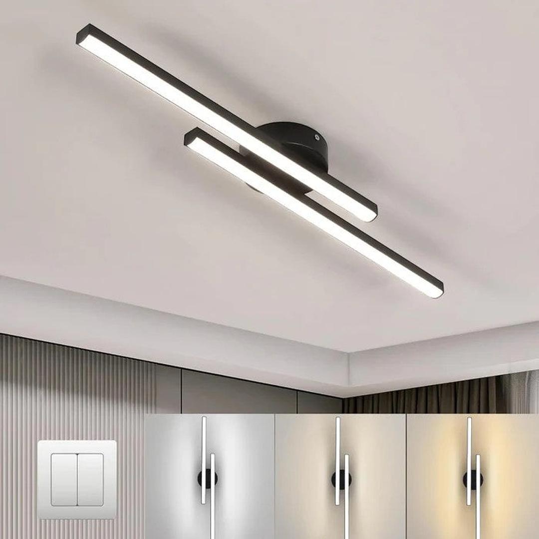 Nowoczesna Podłużna Lampa Sufitowa z Aluminium z Oświetleniem LED – widok produktu 25 | Nuvira Home