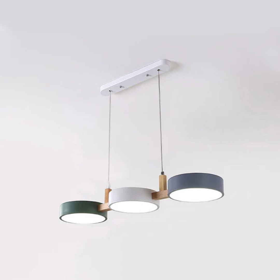 Nowoczesna Skandynawska Lampa Wisząca z Metalowymi Cylindrami i Wieloma Źródłami Światła – widok produktu 8 | Nuvira Home
