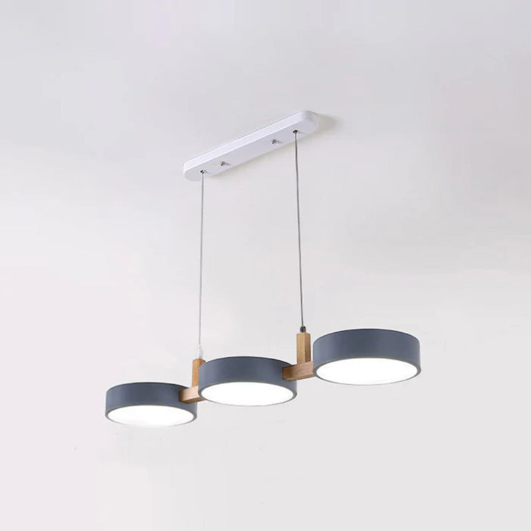 Nowoczesna Skandynawska Lampa Wisząca z Metalowymi Cylindrami i Wieloma Źródłami Światła – widok produktu 9 | Nuvira Home