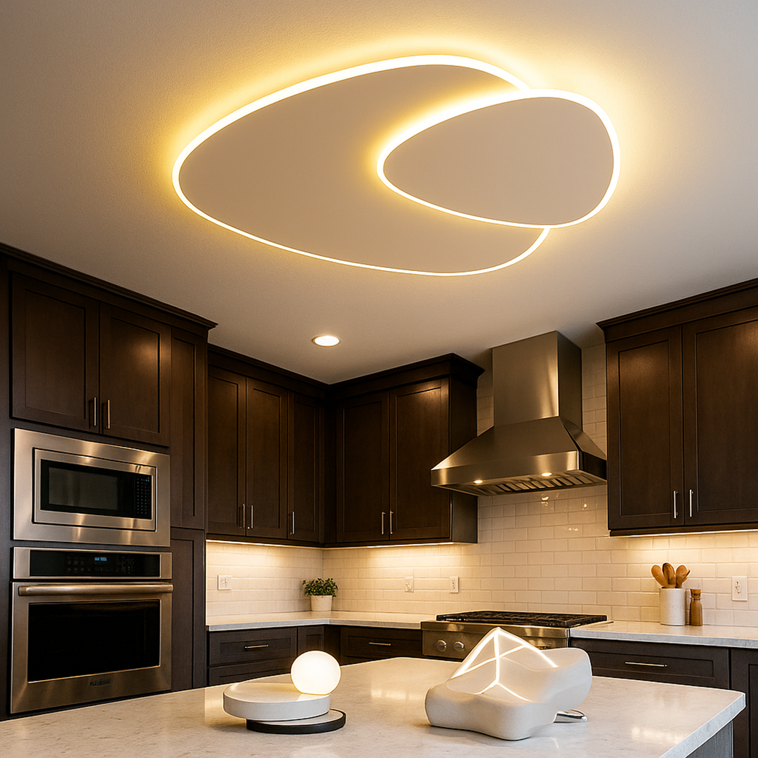 Nowoczesna Smukła Lampa Sufitowa Natynkowa – LED – widok produktu 3 | Nuvira Home