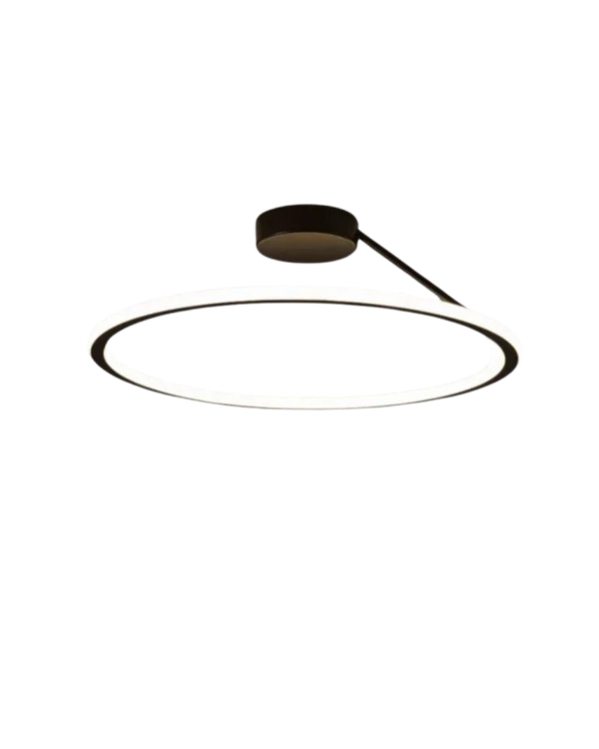 Nowoczesna sufitowa lampa LED w kształcie pierścienia – widok produktu 2 | Nuvira Home