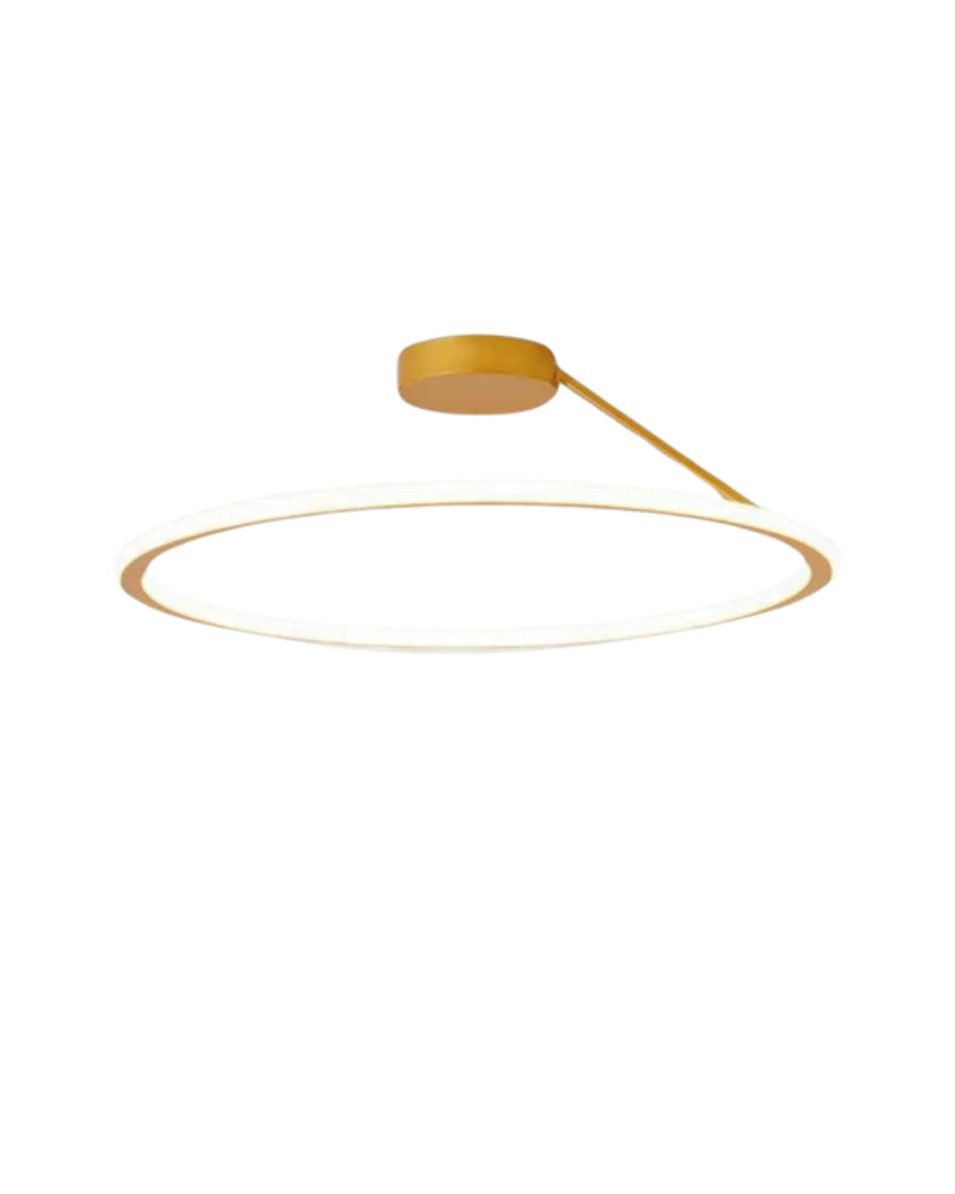 Nowoczesna sufitowa lampa LED w kształcie pierścienia – widok produktu 3 | Nuvira Home