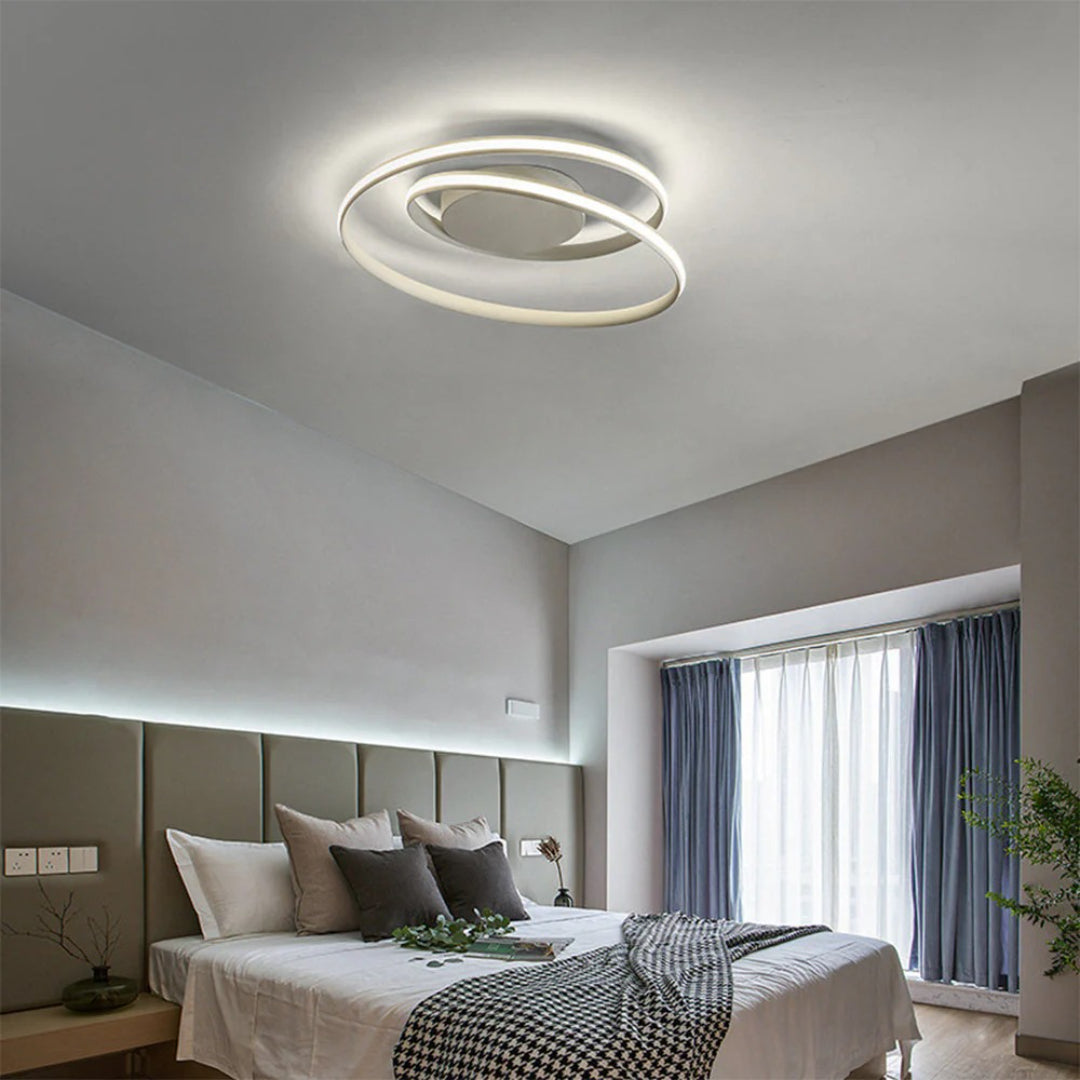 Nowoczesna sufitowa lampa pierścieniowa z żelaza – widok produktu 3 | Nuvira Home