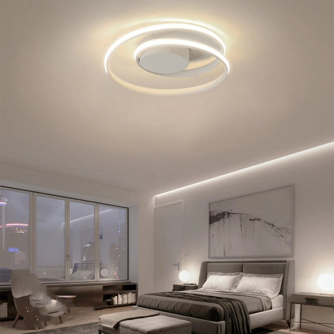 Nowoczesna sufitowa lampa pierścieniowa z żelaza – widok produktu 5 | Nuvira Home