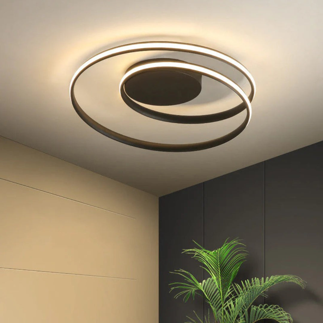 Nowoczesna sufitowa lampa pierścieniowa z żelaza – widok produktu 12 | Nuvira Home