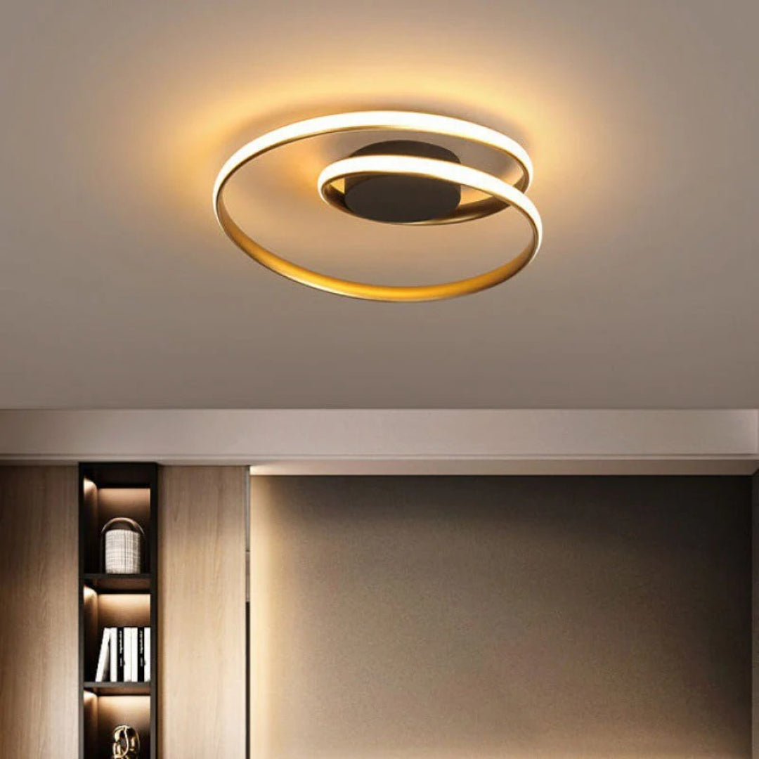Nowoczesna sufitowa lampa pierścieniowa z żelaza – widok produktu 14 | Nuvira Home