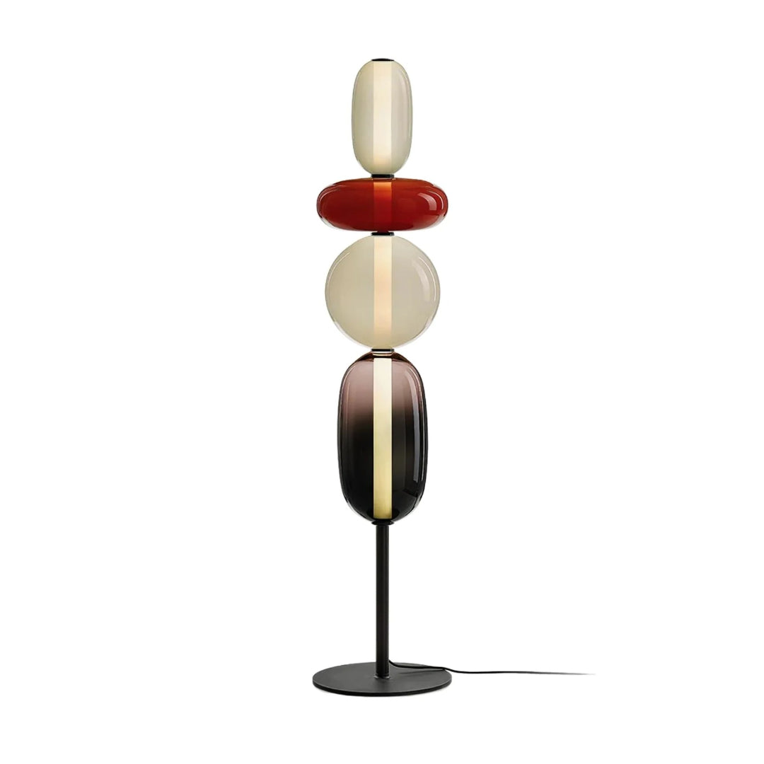 Nowoczesna szklana lampa podłogowa – widok produktu 2 | Nuvira Home