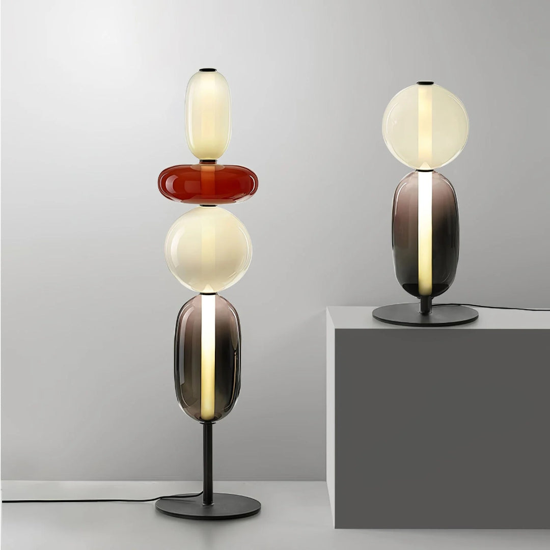 Nowoczesna szklana lampa podłogowa – widok produktu 5 | Nuvira Home