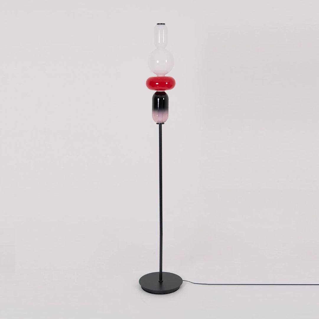 Nowoczesna szklana lampa podłogowa – widok produktu 6 | Nuvira Home