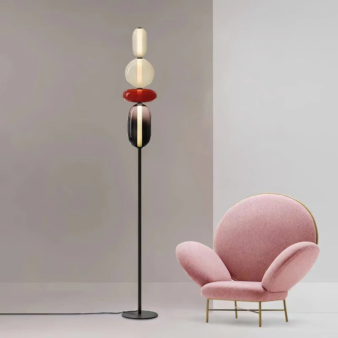 Nowoczesna szklana lampa podłogowa – widok produktu 14 | Nuvira Home