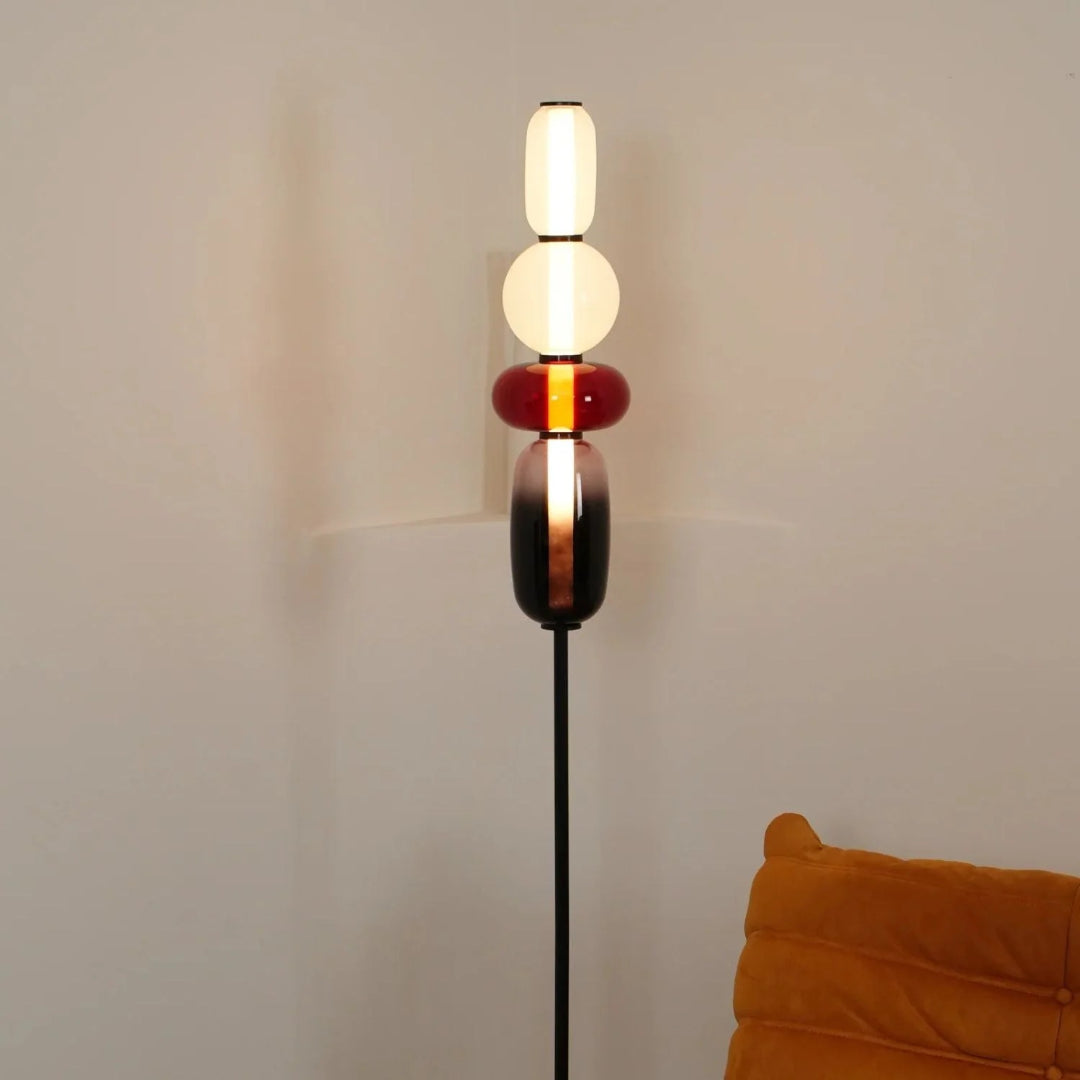Nowoczesna szklana lampa podłogowa – widok produktu 26 | Nuvira Home