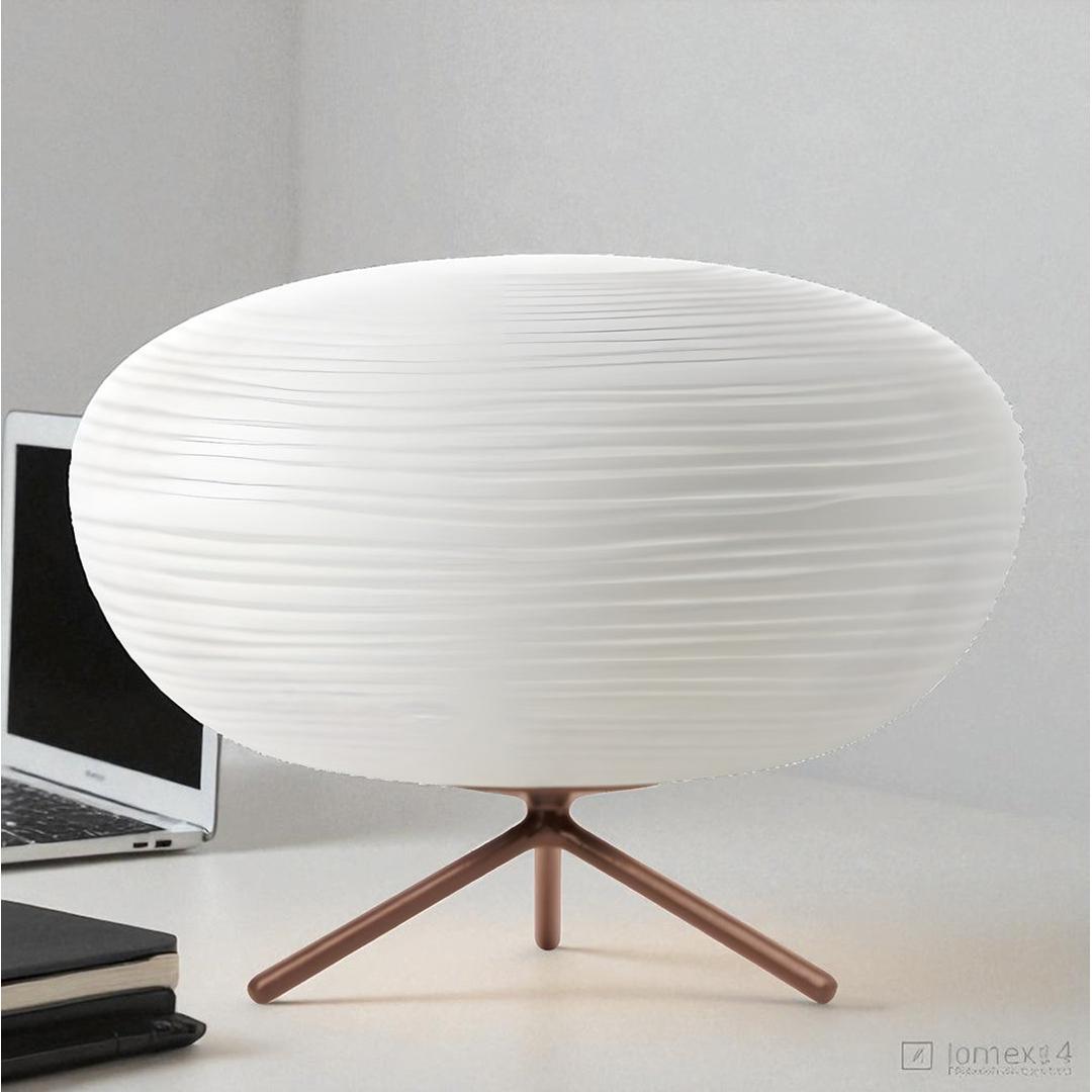 Nowoczesna szklana lampa stołowa – Miękkie światło – widok produktu 9 | Nuvira Home