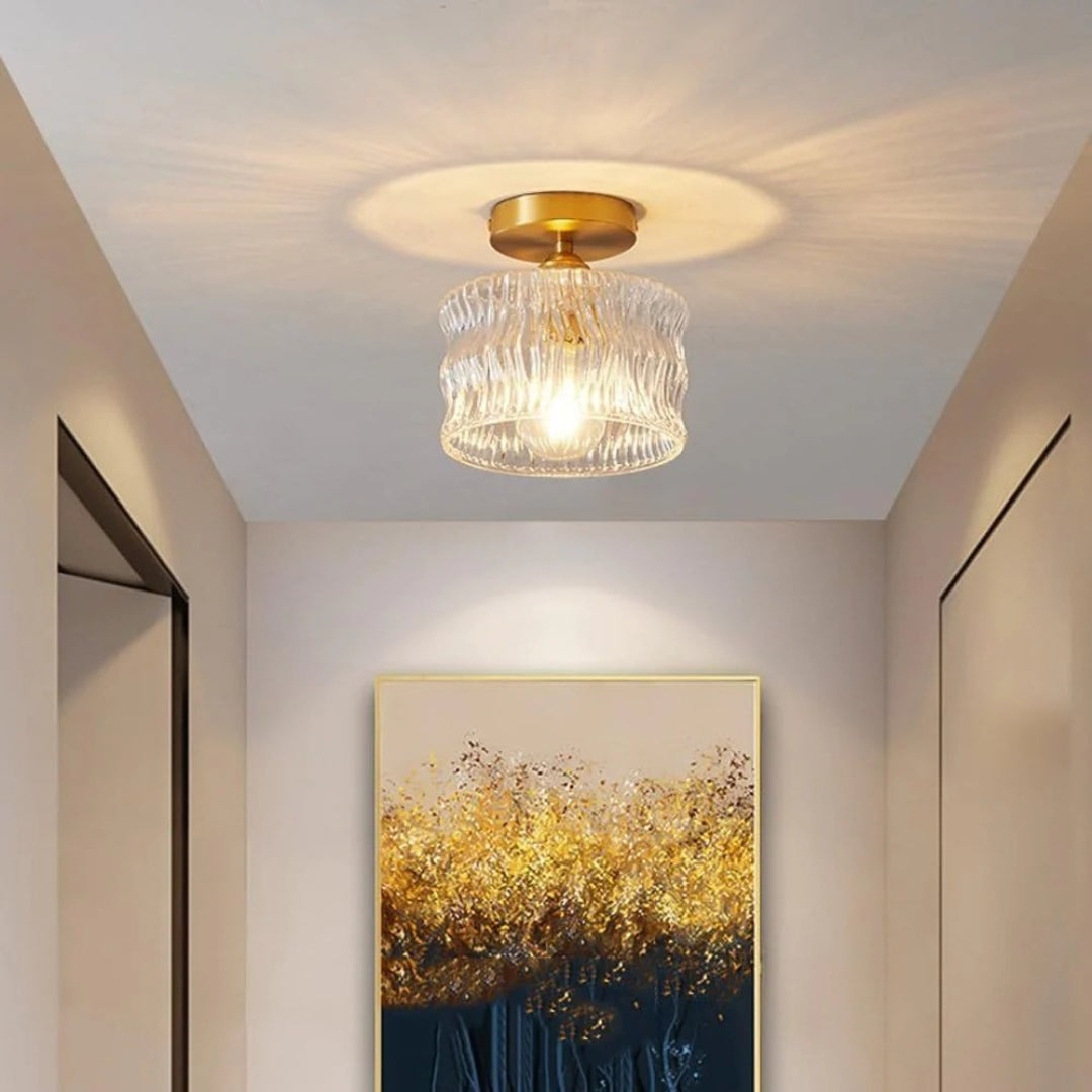 Nowoczesna szklana lampa sufitowa – widok produktu 3 | Nuvira Home