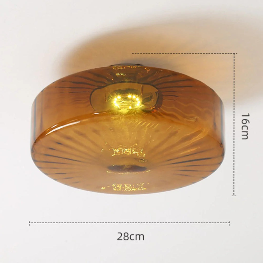 Nowoczesna szklana lampa sufitowa – widok produktu 9 | Nuvira Home
