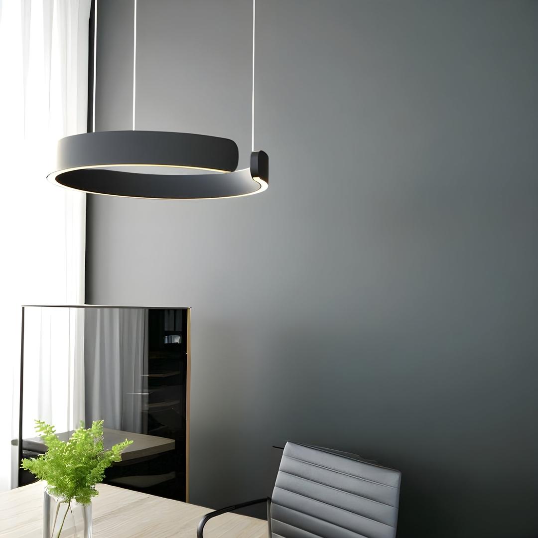 Nowoczesne Okrągłe Lampy Wiszące LED – Współczesny Design – widok produktu 3 | Nuvira Home