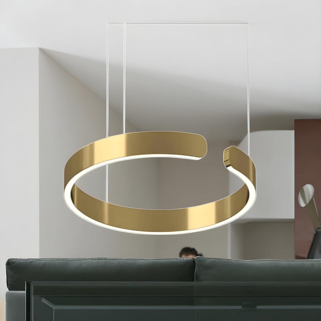 Nowoczesne Okrągłe Lampy Wiszące LED – Współczesny Design – widok produktu 7 | Nuvira Home