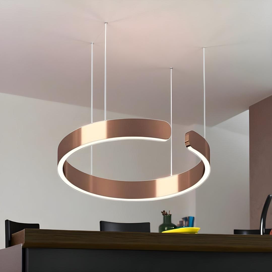 Nowoczesne Okrągłe Lampy Wiszące LED – Współczesny Design – widok produktu 8 | Nuvira Home