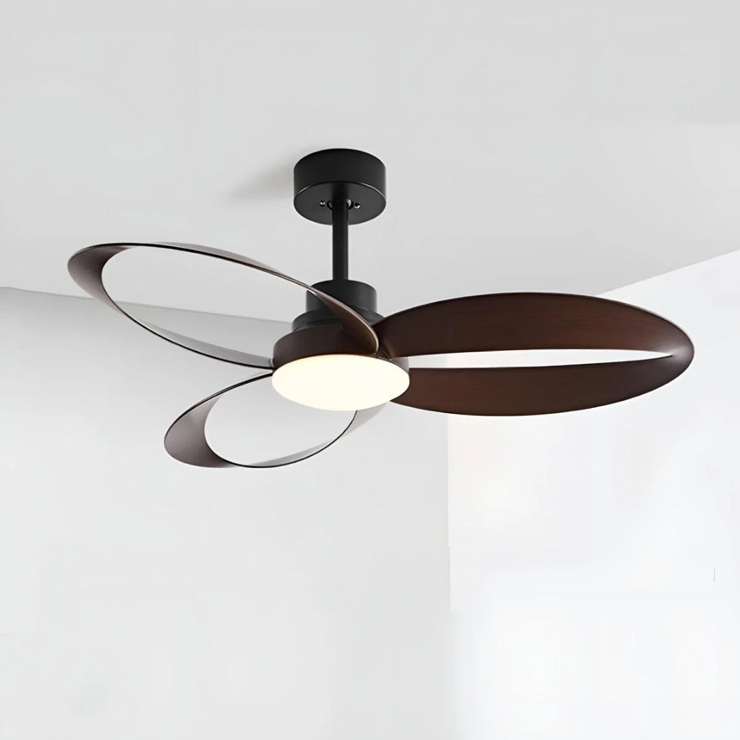 Nowoczesny geometryczny wentylator sufitowy LED – widok produktu 10 | Nuvira Home