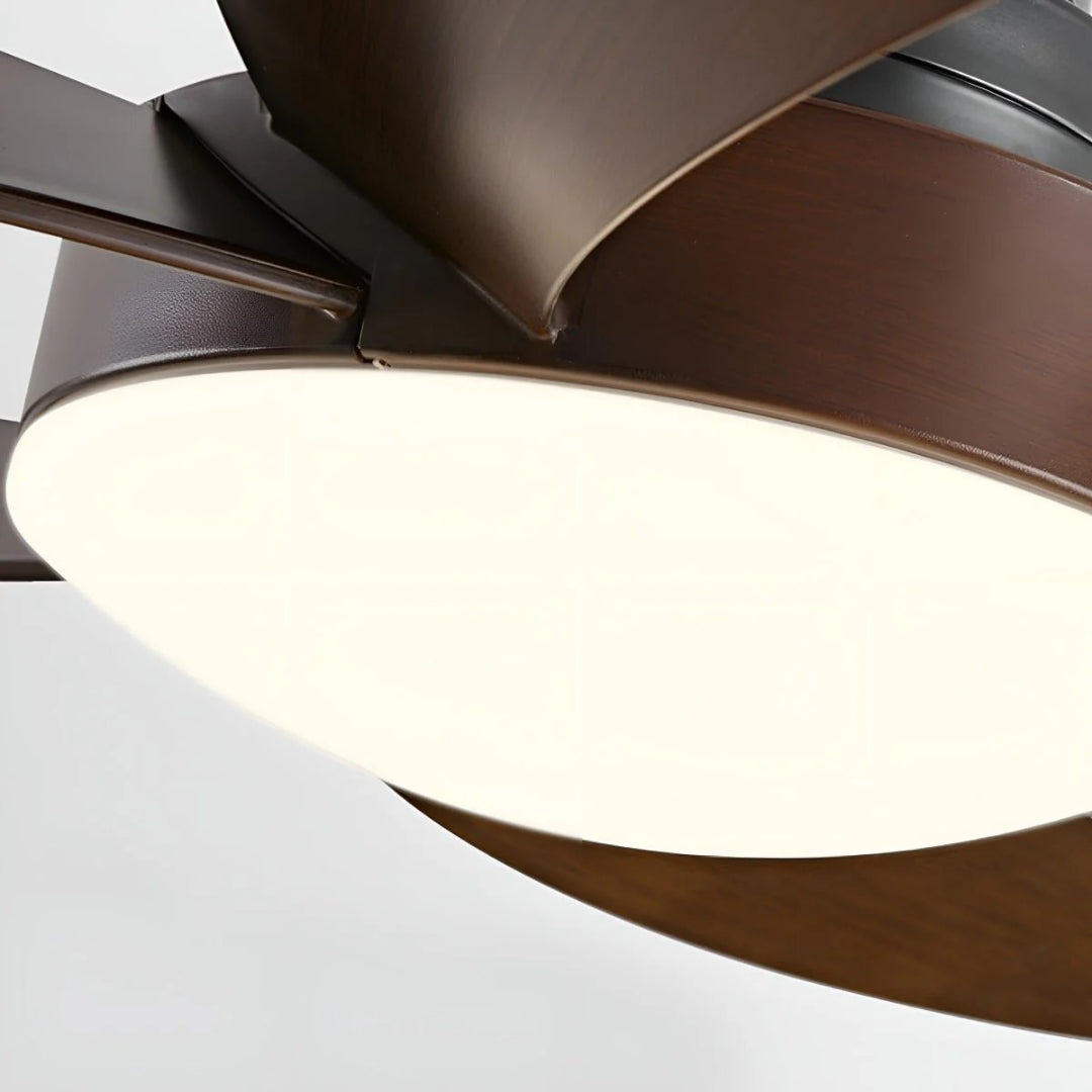 Nowoczesny geometryczny wentylator sufitowy LED – widok produktu 12 | Nuvira Home