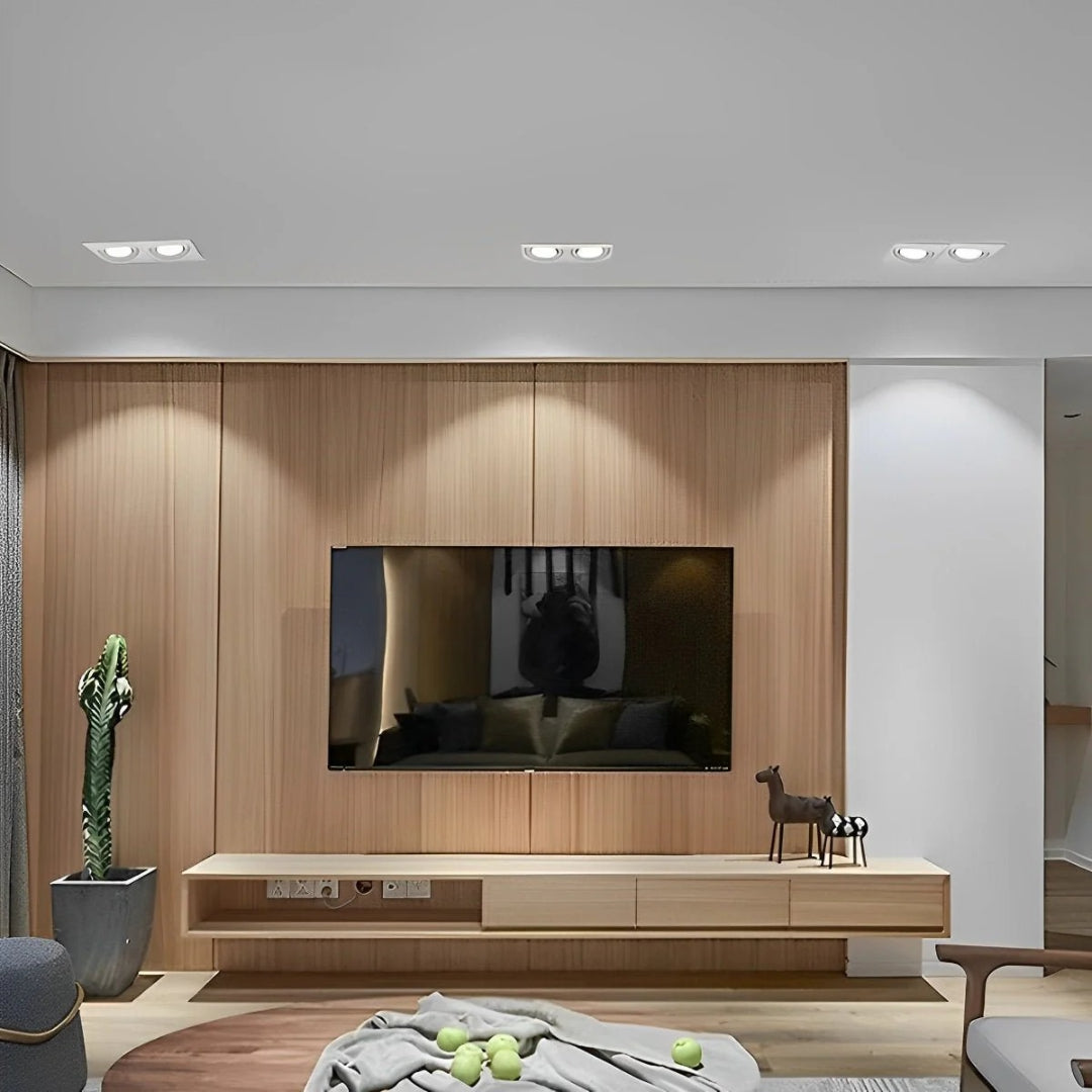 Nowoczesny regulowany wpuszczany reflektor LED – widok produktu 1 | Nuvira Home