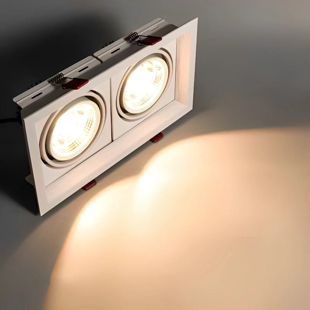 Nowoczesny regulowany wpuszczany reflektor LED – widok produktu 4 | Nuvira Home