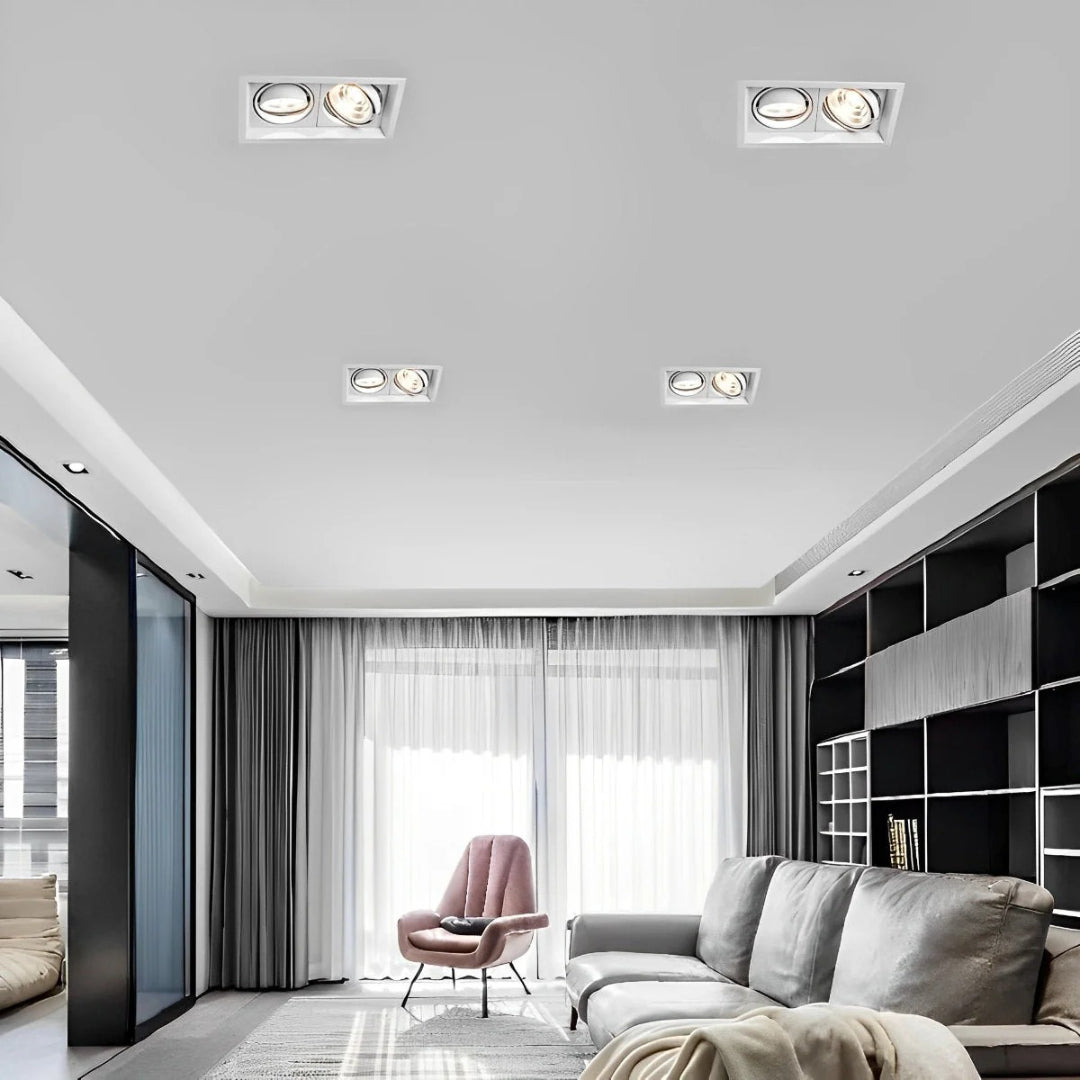 Nowoczesny regulowany wpuszczany reflektor LED – widok produktu 6 | Nuvira Home